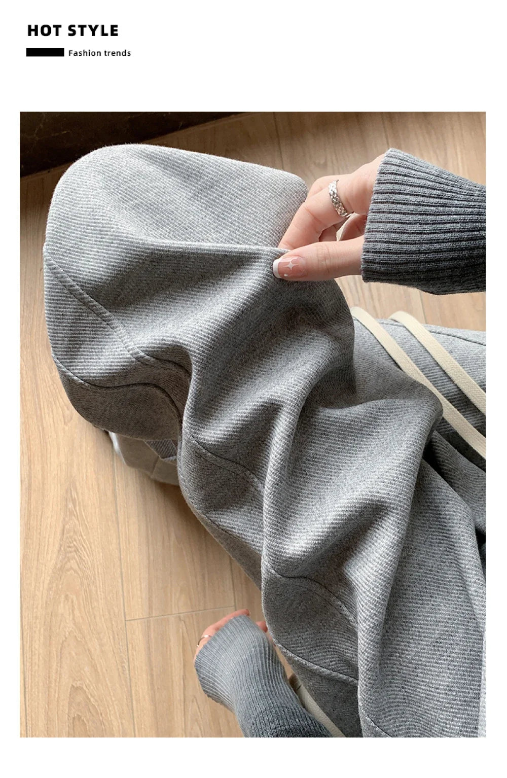 Blue Korean Fresh Drape Effect High Waist Trouser Fashion Female Summer Baggy Wide Leg Pants Street Classic Women Sweatpants Y2k