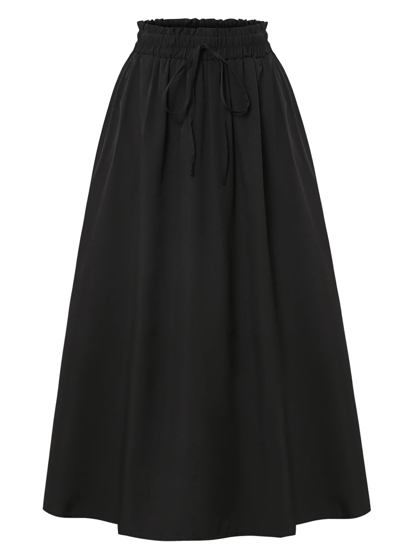 Black High Waist Maxi Skirt